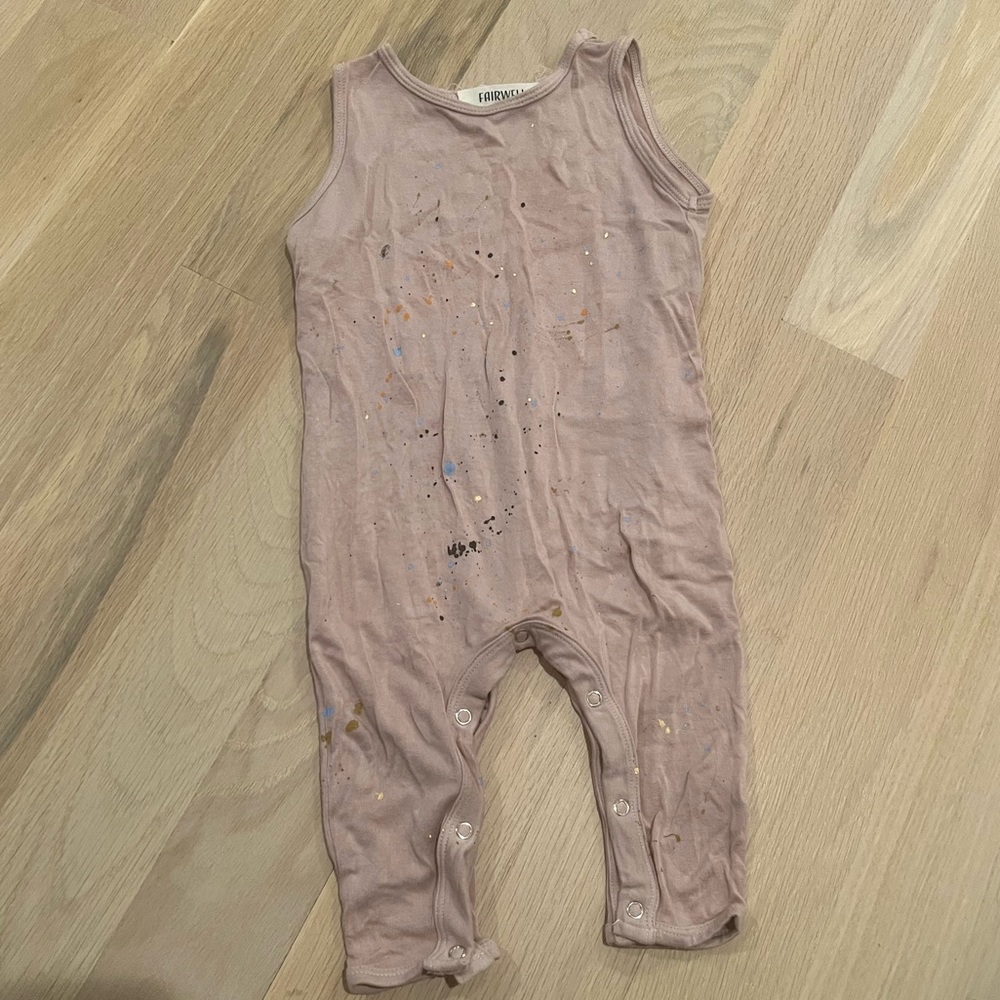 fairwell splatter one piece romper baby